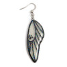 Transparent and black fairy wing earring with glitters ( Sold individually)