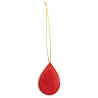 Red goutte suspension with pink doodles