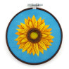 Broderie fleur de tournesol