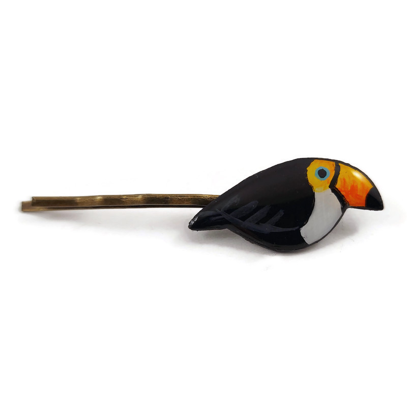 Épingle à cheveux toucan