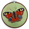 Broderie Papillon Paon-du-jour