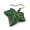 Green ivy leaf dangle earring (sold individually)