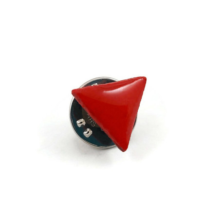 Pin's petit triangle rouge Lutte Antifascisme