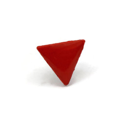 Small red triangle antifascism ear stud (sold individually)