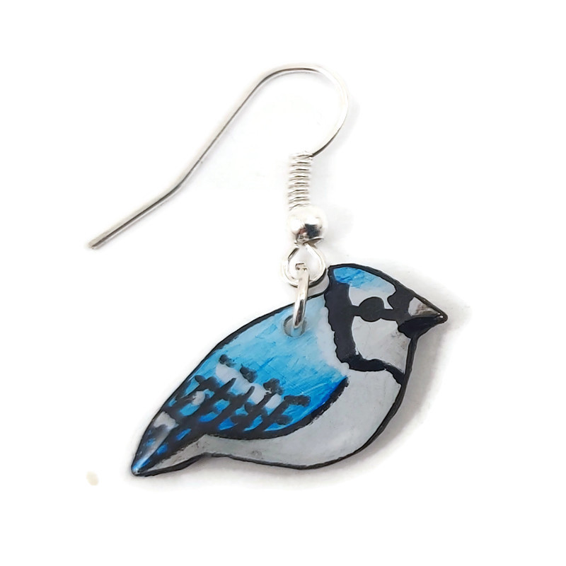 Blue Jay Earring (Sold Individually)