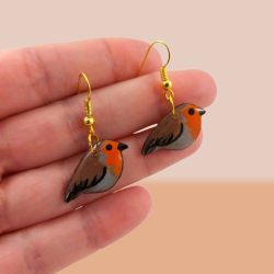 Robins earrings (sold individually)