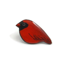 Red Cardinal Ear Stud (sold individually)