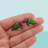 Gouldian finches ear ships (sold individually)