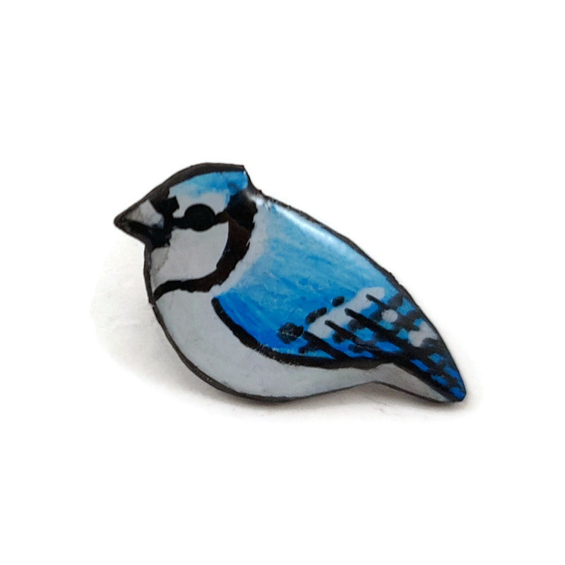 Puce d'oreille geai bleu (vendue à l'unité)