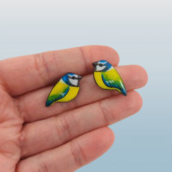 Blue tits ear ships (sold individually)