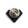 Iridescent and black graphic diamond pin badge