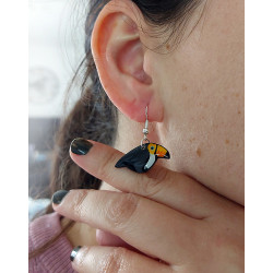 Boucles d'oreilles toucans