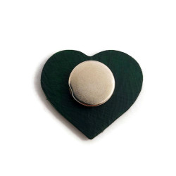 Green leaf heart-shaped Magnet