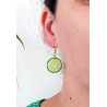Boucle d'oreille rondelle de citron vert (vendue à l'unité)
