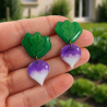 Puces d'oreilles pendantes en forme de navets