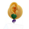 Puces d'oreilles pendantes en forme de navets