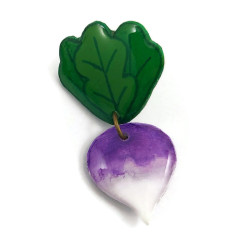 Turnip dangle ear chip (Sold individually)