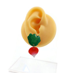 Puce d'oreille pendante en forme de radis (Vendue à l'unité)