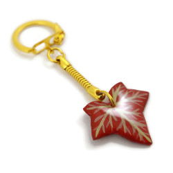 Red ivy leaf Keychain