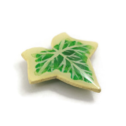 Yellow and green variegated ivy leaf magnet