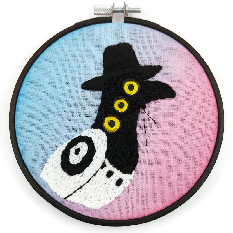 Kpop Demon Hunters Sussy embroidery