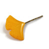 Épingle à cheveux en forme de feuille de ginkgo jaune