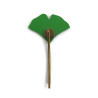 Green ginkgo leaf bobby pin