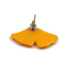 Yellow ginkgo leaf ear stud (Sold individually)