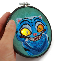 Broderie de Derpy, le tigre du film "Kpop Demon Hunters"