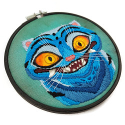 Broderie de Derpy, le tigre du film "Kpop Demon Hunters"