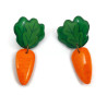 Puces d'oreilles pendantes en forme de carottes