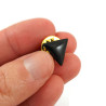Small black triangle pin Anti-ableism