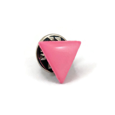 Small pink triangle pin Anti-LGBTphobia