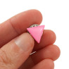Pin's petit triangle rose Anti-LGBTphobie