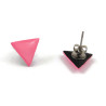 Anti-LGBTphobia small pink triangles ear chips