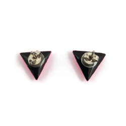Puces d'oreilles petits triangles roses Anti-LGBTphobie