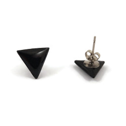 Anti-Ableism small black triangles ear chips