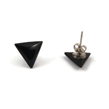 Anti-Ableism small black triangles ear chips