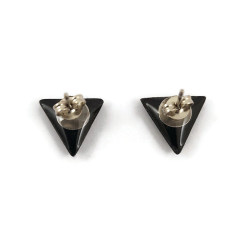 Anti-Ableism small black triangles ear chips
