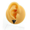 Small black triangle anti-ableism ear stud (sold individually)