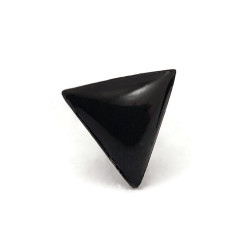 Small black triangle anti-ableism ear stud (sold individually)