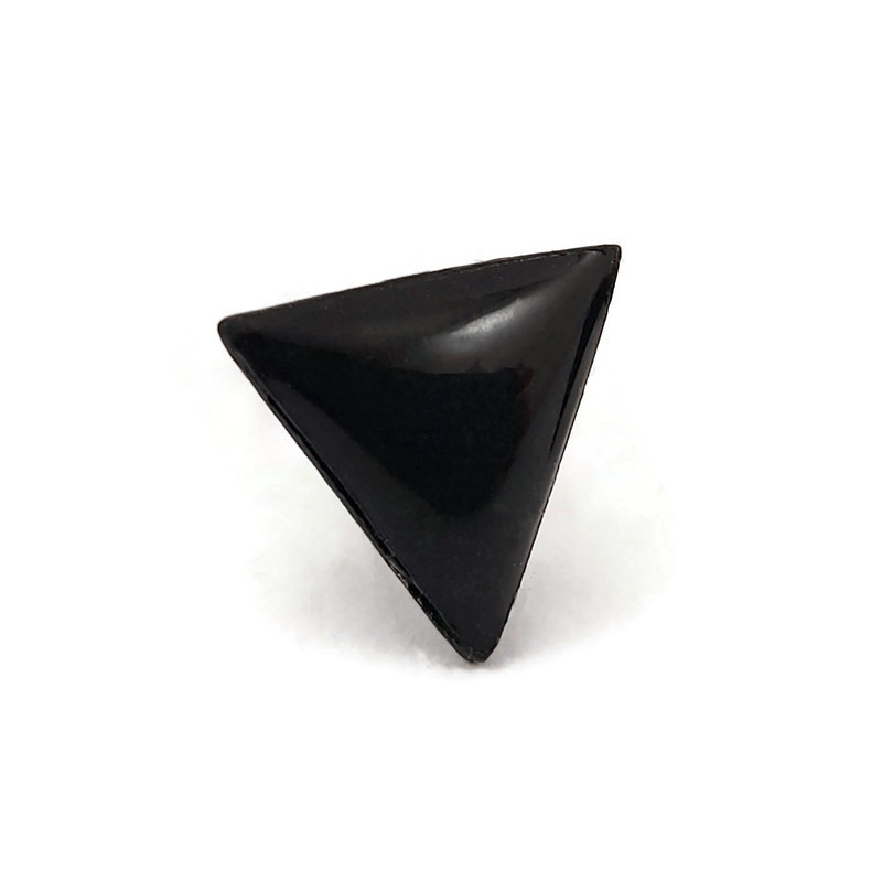 Small black triangle anti-ableism ear stud (sold individually)