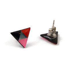 Customizable small triangles ear studs