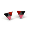 Customizable small triangles ear studs