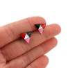 Customizable small triangles ear studs