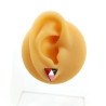 Customizable small triangles ear studs