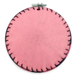 Cheshire Cat embroidery, with a phosphorescent smile