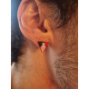 Clous d'oreilles personnalisables en forme de petits triangles (1 à 6 couleurs au choix)