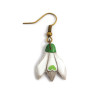 Snowdrop flower dangle earring (Sold individually)