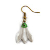 Snowdrop flower dangle earring (Sold individually)